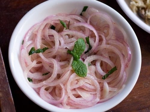 onion salad recipe, lachcha onion salad recipe