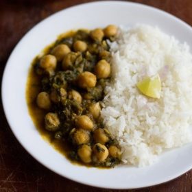 palak chole