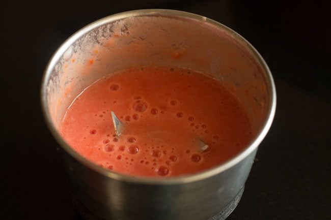 tomato puree in the jar