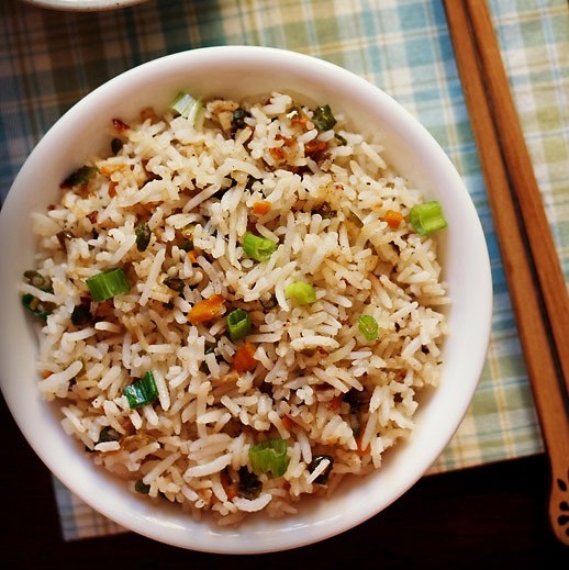 veg fried rice recipe, how to make fried rice | chinese fried rice
