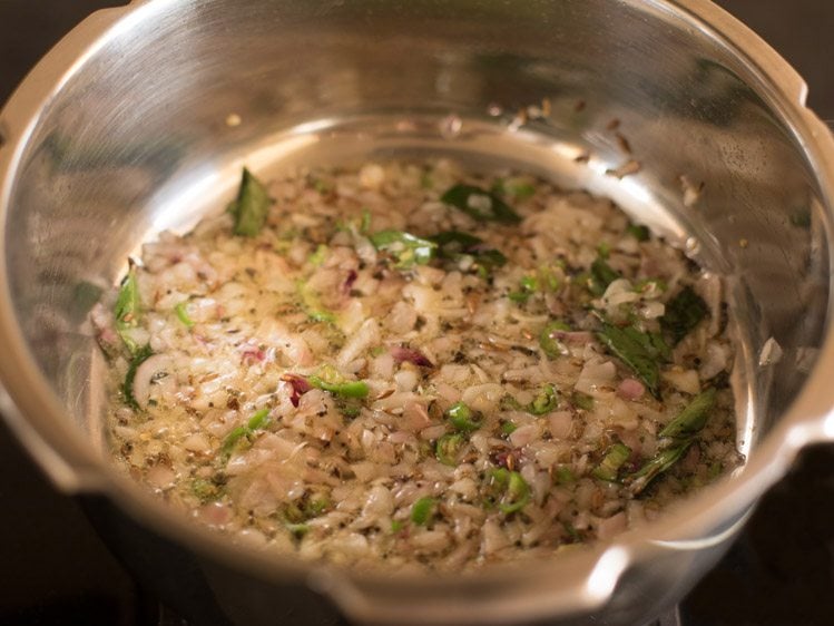 sauteing onions