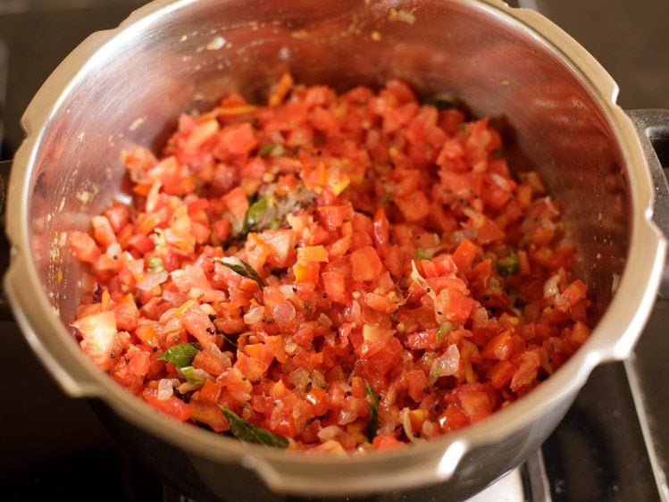 chopped tomatoes added