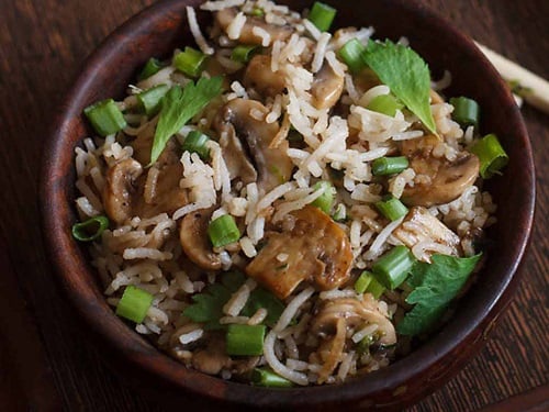 Mushroom Fried Rice Recipe