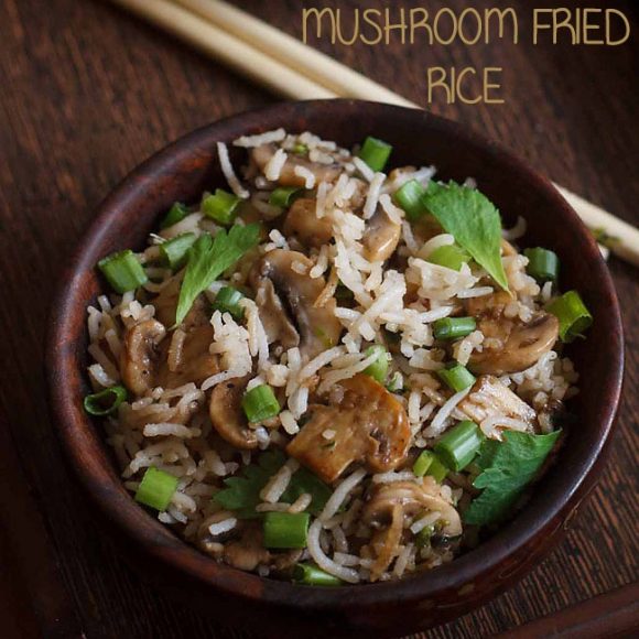 Mushroom Fried Rice (Chinese Style)
