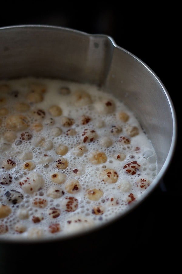 makhana kheer in a bowl