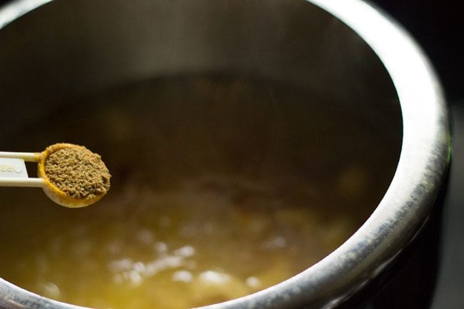 add cumin powder to cholar dal