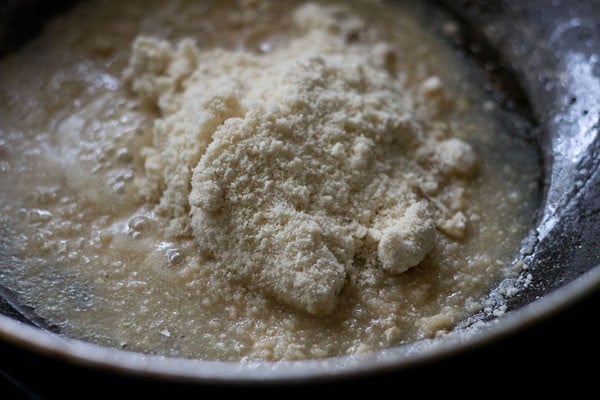 stir kaju or cashew mixture