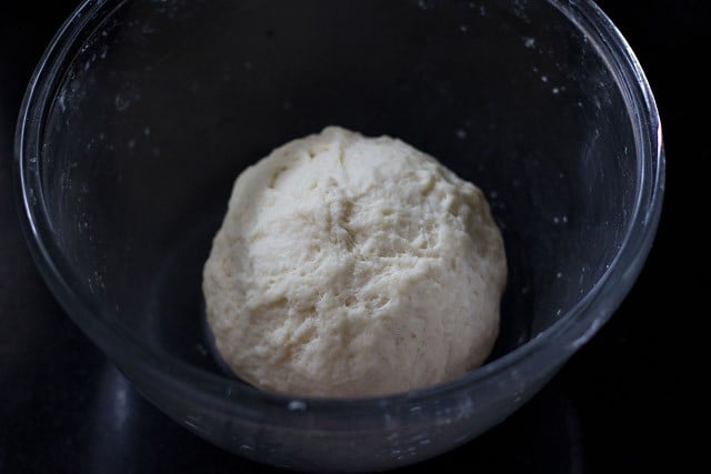 dough kneaded for luchi recipe. 