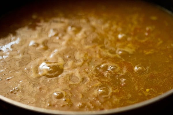 simmering rajma masala gravy