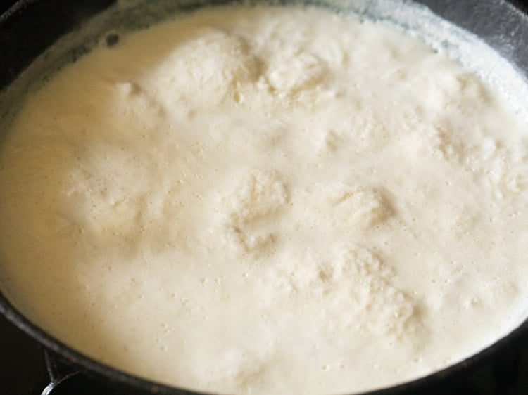 simmering and cooking the rice on low heat. 