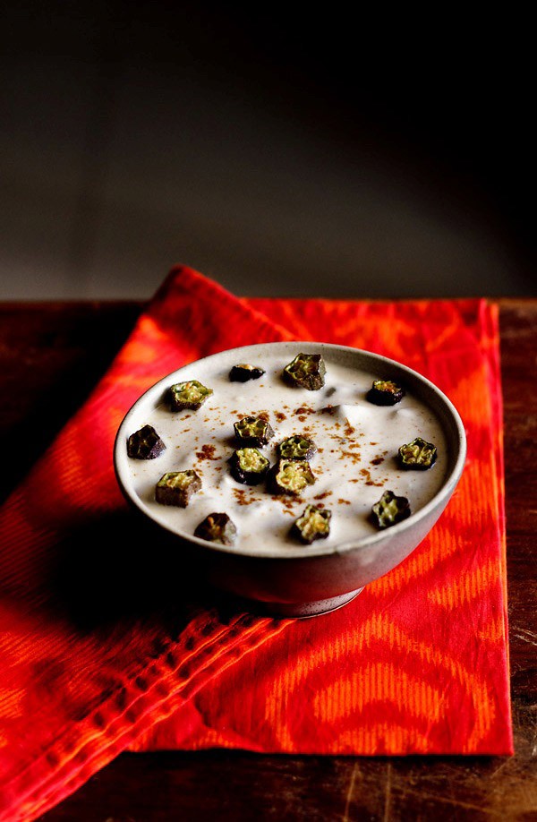 bhindi raita recipe