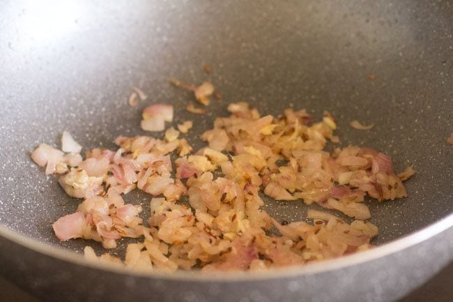 sauteing ginger garlic paste