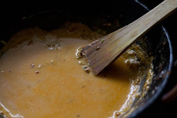 stir gobi masala spice mixture