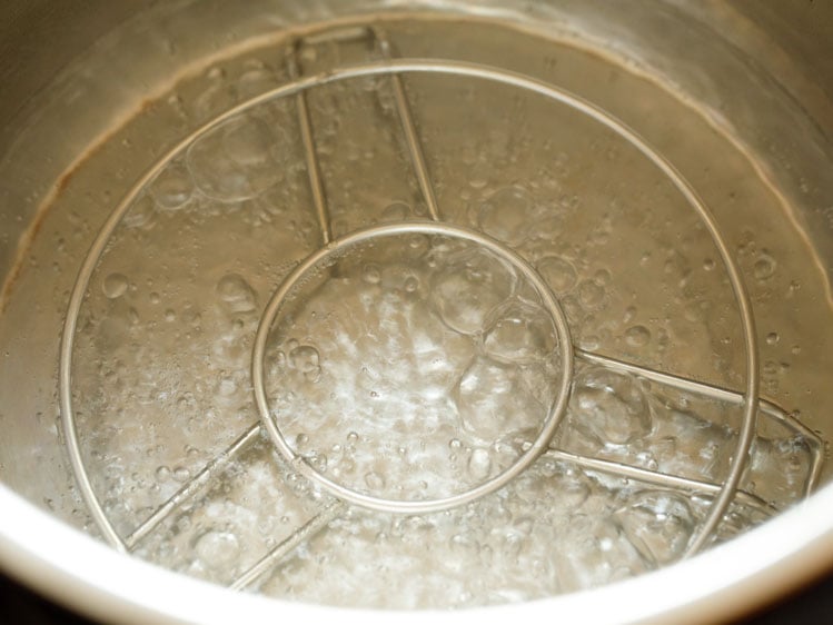 heating water in a pot