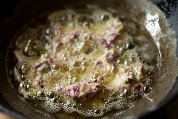 frying - cabbage vada recipe