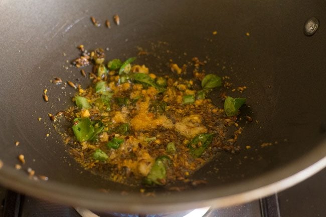 frying ingredients. 