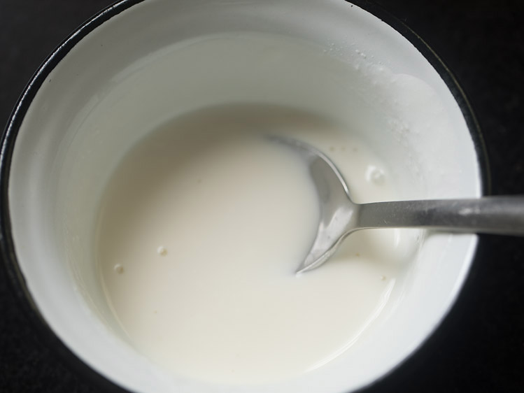 whisking curd