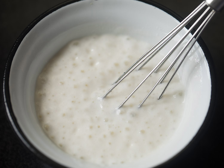 curd solution frothing and bubbling