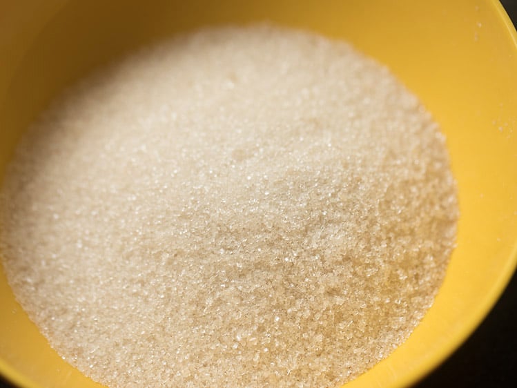 sugar in a pan