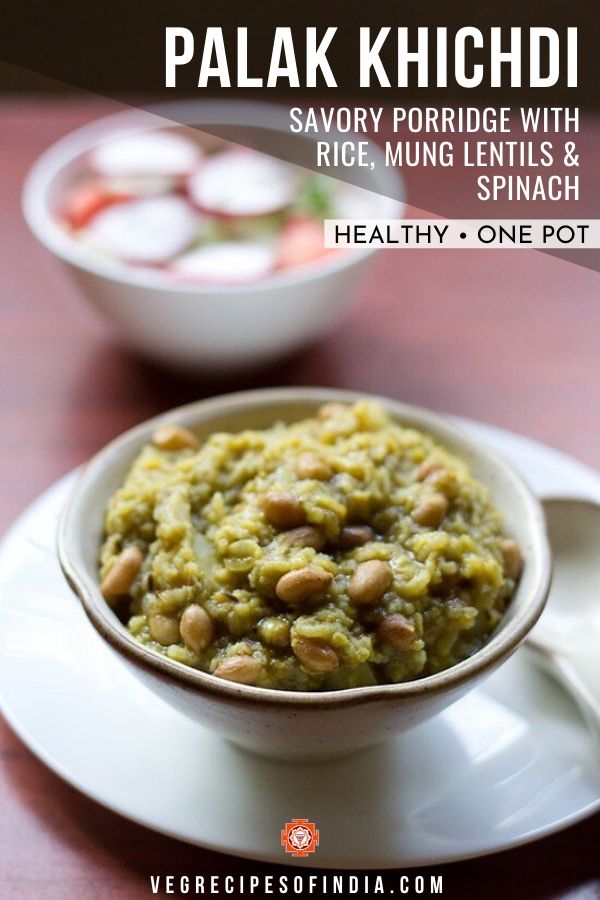 Palak Khichdi » Recettes de légumes de Dassana Sushin recettes de