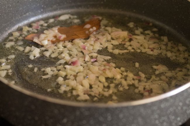 onions softened in pot