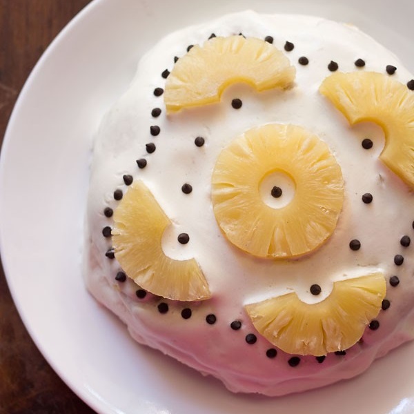 eggless pineapple cake recipe