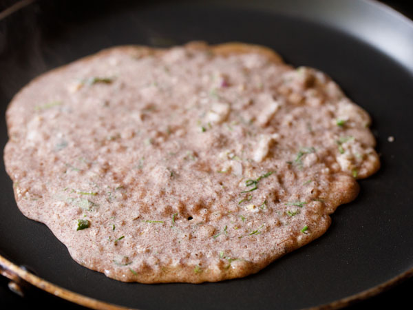 pour ragi dosa batter