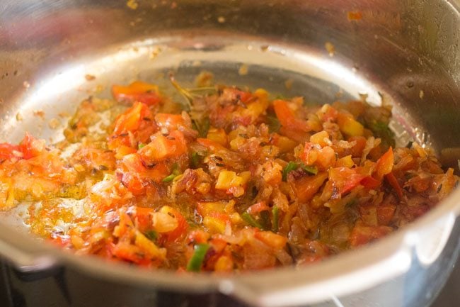 sauteing tomato