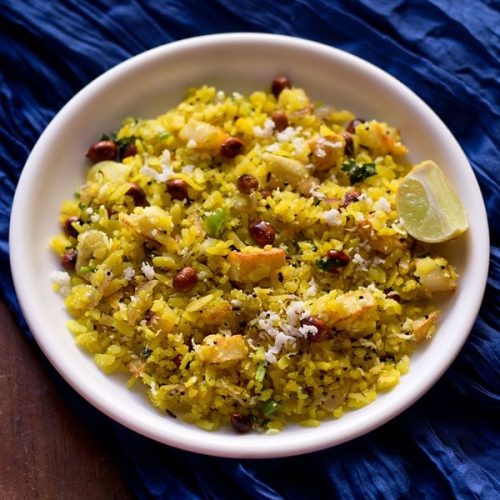 ricetta poha maharashtrian, kanda batata poha ricetta