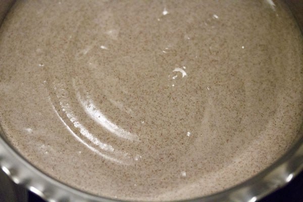 ragi dosa batter in a bowl.