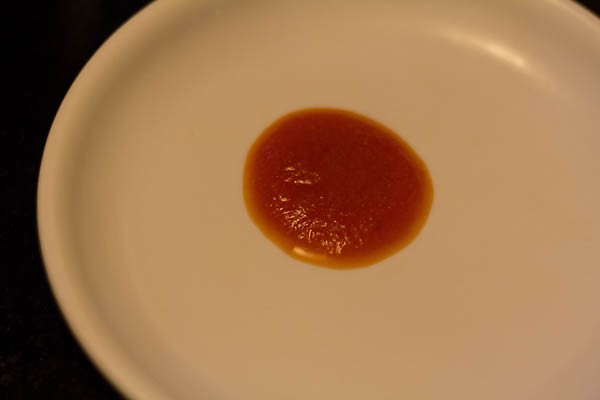 tomato ketchup in a plate