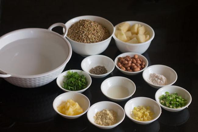 ingredients for making buckwheat khichdi