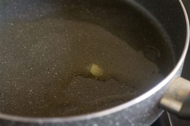 heat ghee in a pan