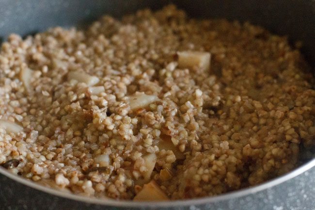 cooked buckwheat khichdi