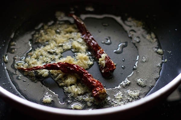sauteing ginger paste