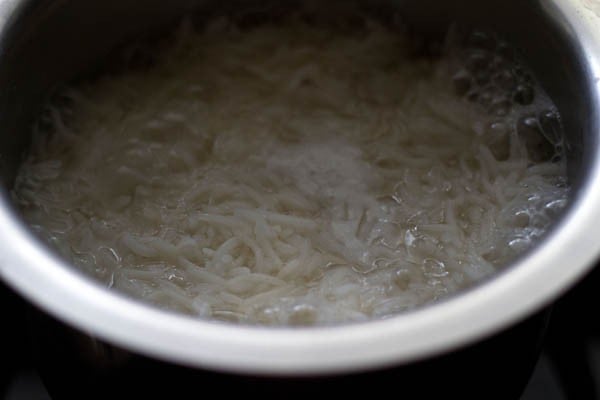 cooking rice for tawa pulao recipe