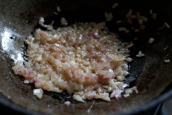 saute onions in ghee