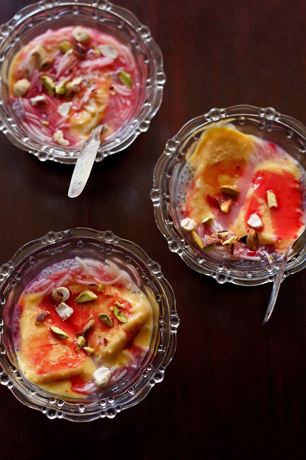 kulfi falooda recipe, kulfi falooda