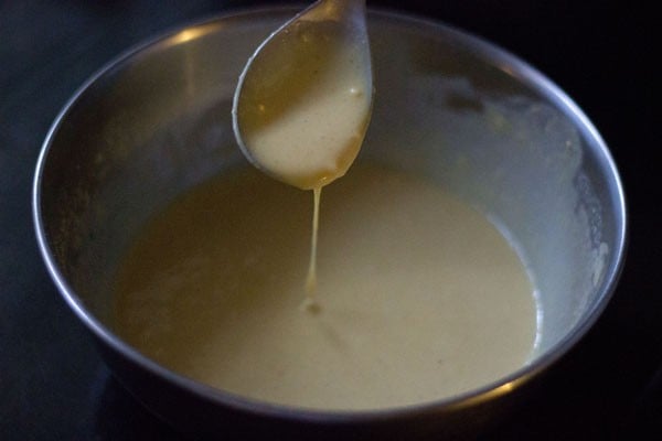 gram flour batter for making boondi