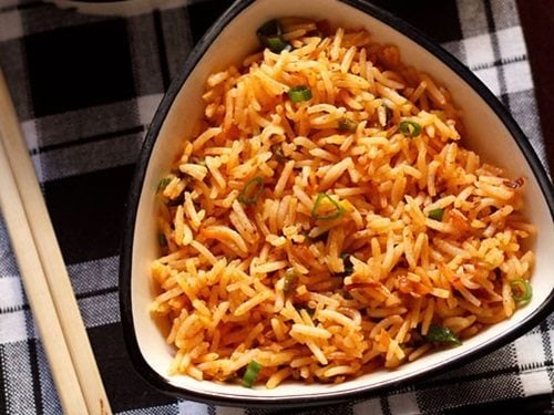 Veg Shezwan Fried Rice Recipe