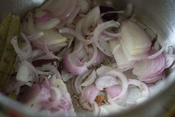 Add sliced onions