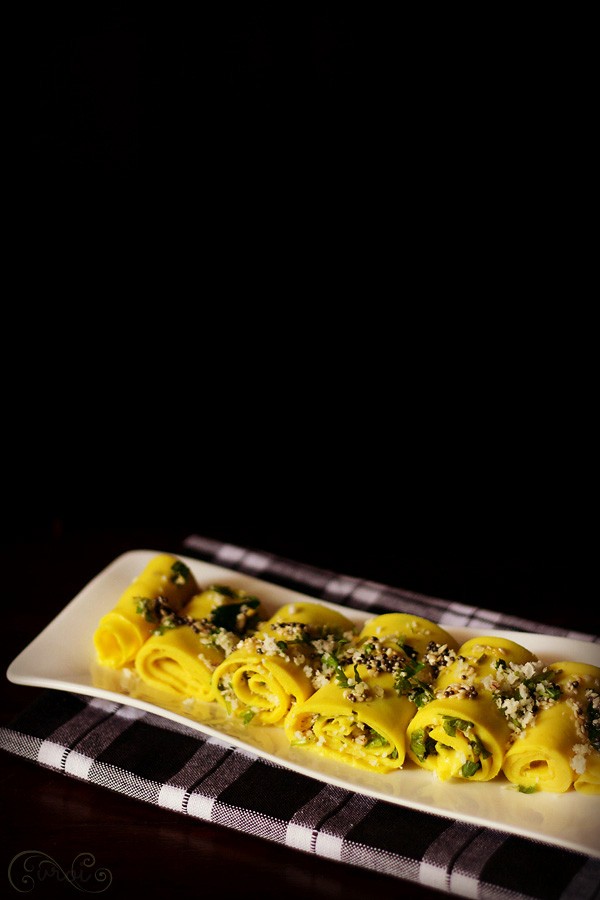 Gujarati khandvi recipe, khandvi recipe