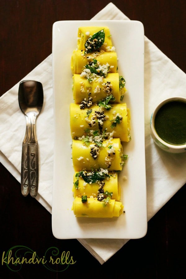 khandvi recipe, Gujarati khandvi recipe