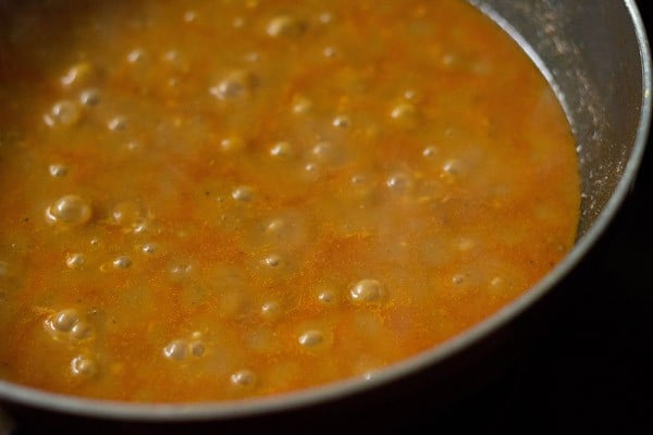 cooking matki amti recipe