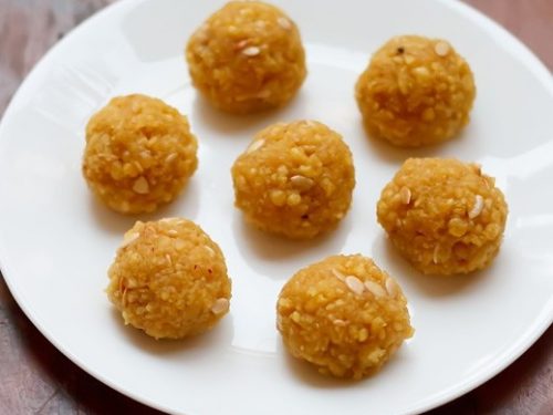 motichoor ladoo recipe, motichur laddu recipe, motichoor ke ladoo recipe