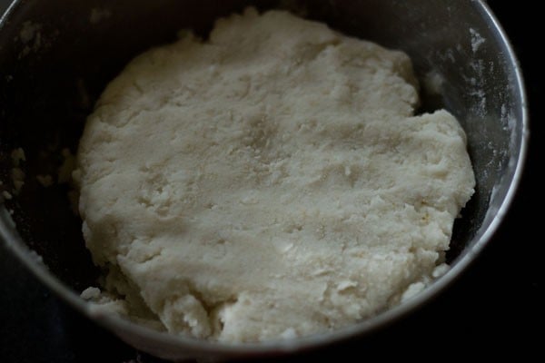 prepared dough kept for resting.  