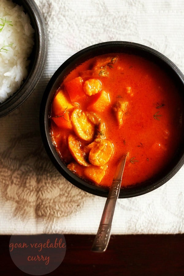 Goan curry, Goan vegetable curry