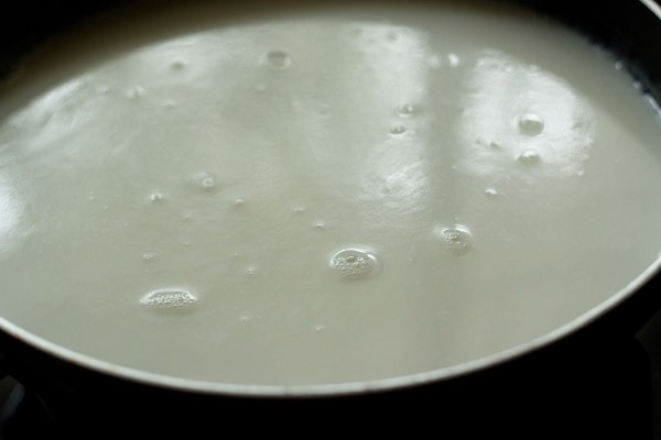 milk in a saucepan