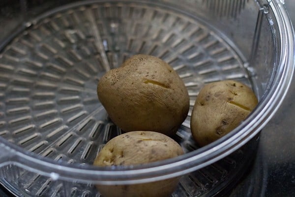 cooked potatoes