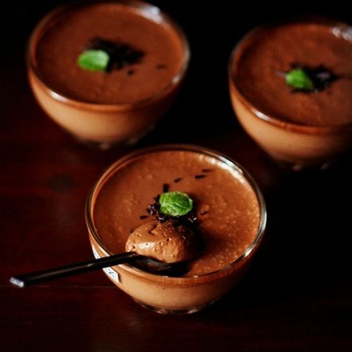 eggless banana chocolate mousse recipe